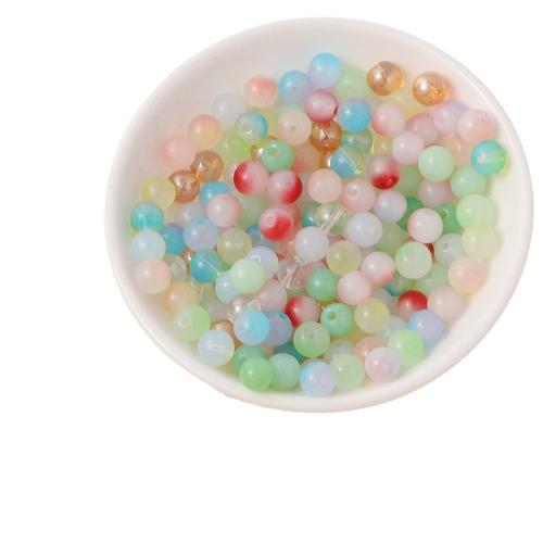 Perles murano faites à la main , chalumeau, Rond, DIY, plus de couleurs à choisir, 8mm Vendu par sac