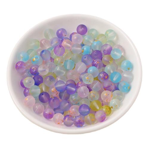 Abalorios Esmerilados de Cristal Murano, Cristal de murano, Esférico, Bricolaje & glaseado, más colores para la opción, 8mm, 100PCs/Bolsa, Vendido por Bolsa