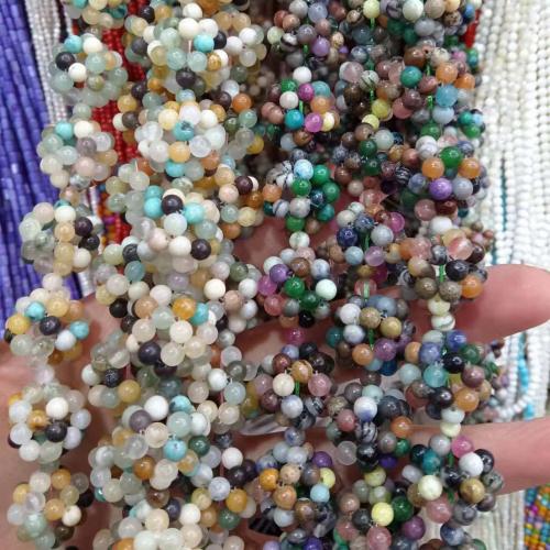 Mixed Gemstone Beads, Natural Stone, Round, DIY Length about 19-20mm, Approx [