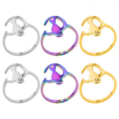 Edelstahl Fingerring, 304 Edelstahl, Vakuum-Ionen-Beschichtung, Modeschmuck & unisex, keine, 17mm, Größe:8, verkauft von PC