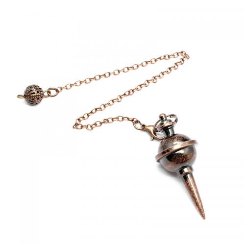 Brass Pendulum, plated, Unisex pendant chain length 20cm 