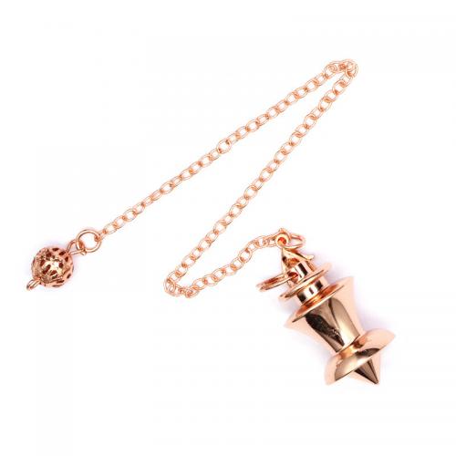 Brass Pendulum, plated, Unisex pendant chain length 18cm 