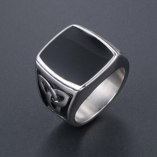 Edelstahl Fingerring, 304 Edelstahl, Modeschmuck & unisex & verschiedene Größen vorhanden, verkauft von PC