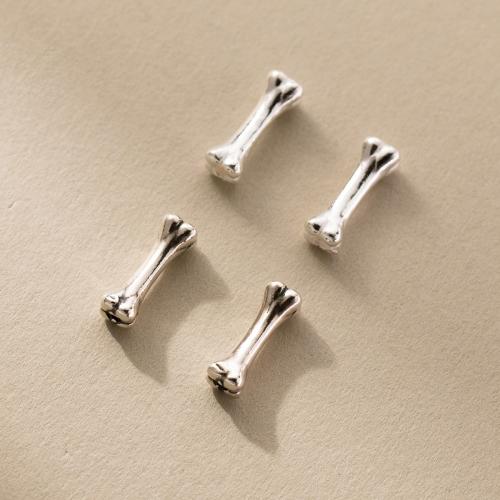 Sterling Silver Spacer Beads, 925 Sterling Silver, Dog Bone, DIY Approx 1.3mm 