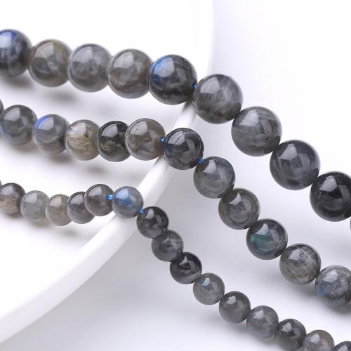 Labradorite Beads, Round, DIY grey 