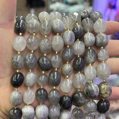 Single Gemstone Beads, Natural Stone, Oval, DIY, mixed colors Approx 38 cm 