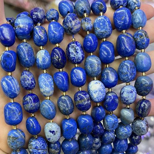 Natural Lapis Lazuli Beads, Oval, DIY, blue Approx 38 cm [