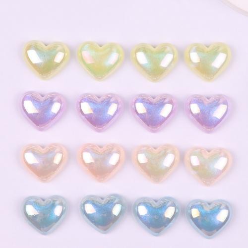 Kit para DIY Móvil , Plástico, Corazón, Bricolaje, más colores para la opción, 13x16mm, aproximado 10PCs/Bolsa, Vendido por Bolsa