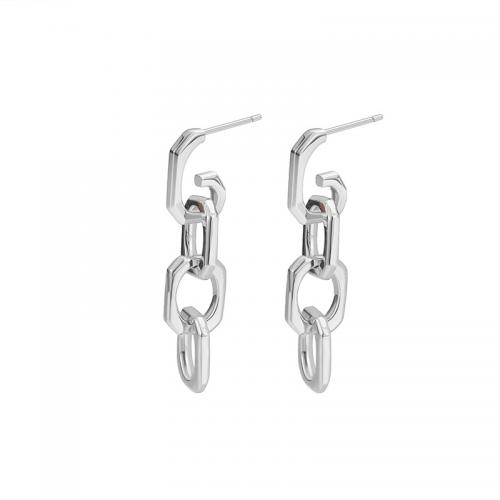 Brass Drop Earring, plated, for woman [