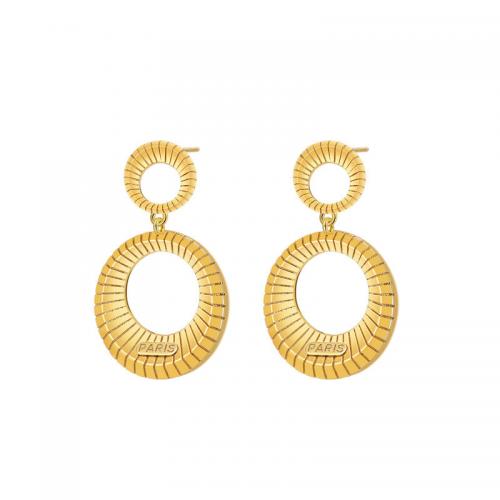 Brass Drop Earring, plated, for woman [