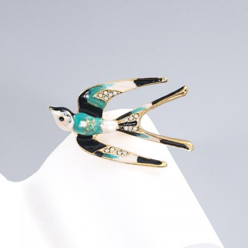 Zinc Alloy Jewelry Brooch, swallow & for woman 