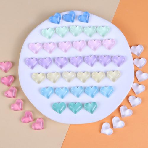 Kit para DIY Móvil , resina, Corazón, Bricolaje & pegamento de gota, más colores para la opción, 16x19mm, aproximado 10PCs/Bolsa, Vendido por Bolsa