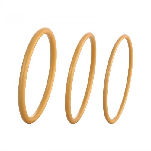 Brass Bangle, plated & for woman, golden [