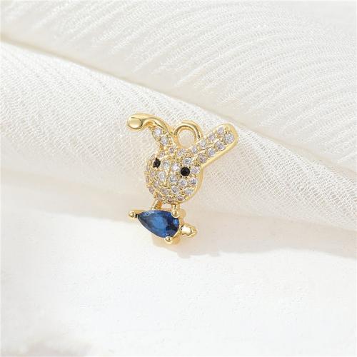 Cubic Zirconia Micro Pave Brass Pendant, high quality plated, DIY & micro pave cubic zirconia 