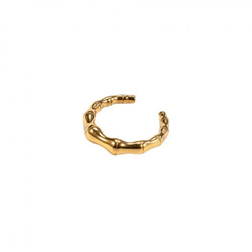 Titan Stahl Fingerring, Titanstahl, 18K vergoldet, Modeschmuck & für Frau, goldfarben, inner diameter 17mm, verkauft von PC[