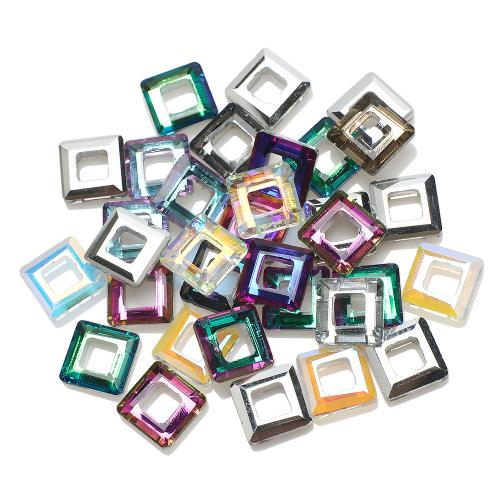 Glass Pendants, Square, DIY 10mm 