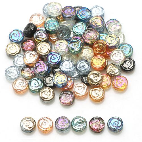 Glass Beads, Flat Round, DIY 10mm 