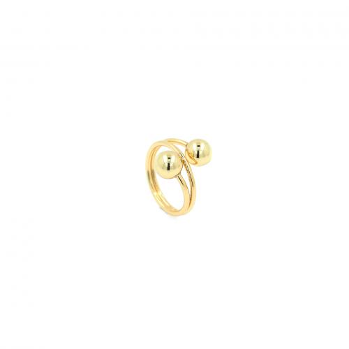 Messing Fingerring, 18K vergoldet, Einstellbar & Modeschmuck & für Frau, inner diameter:17~20mm, verkauft von PC