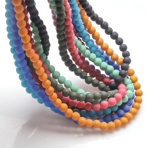 Glass Beads, Round, DIY 8mm, Approx 