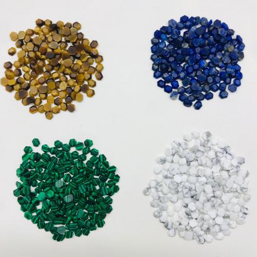 Gemstone Cabochons, Natural Stone, Hexagon, DIY 5mm 