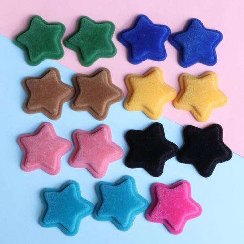 Kit para DIY Móvil , Acrílico, con Tela flocado, Estrella, Doble capa & Bricolaje, más colores para la opción, 37x36x8.5mm, aproximado 10PCs/Bolsa, Vendido por Bolsa