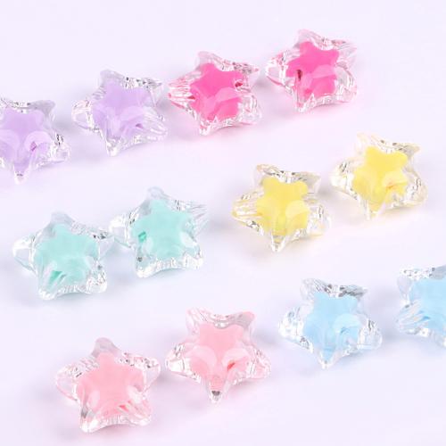 Resin Jewelry Beads, Star, DIY & 3D effect & epoxy gel Approx 