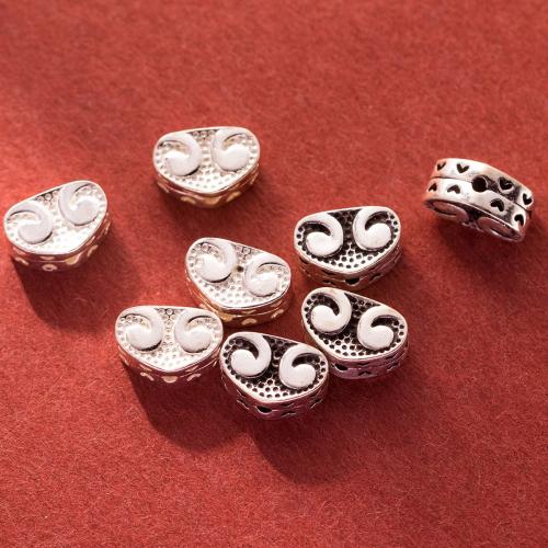 Sterling Silver Spacer Beads, 925 Sterling Silver, Antique finish, DIY Approx 1.3mm 