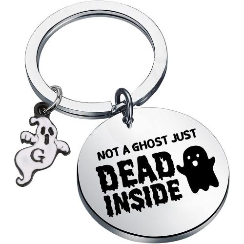 304 Stainless Steel Key Clasp, Flat Round, Halloween Design & Unisex & enamel, original color 