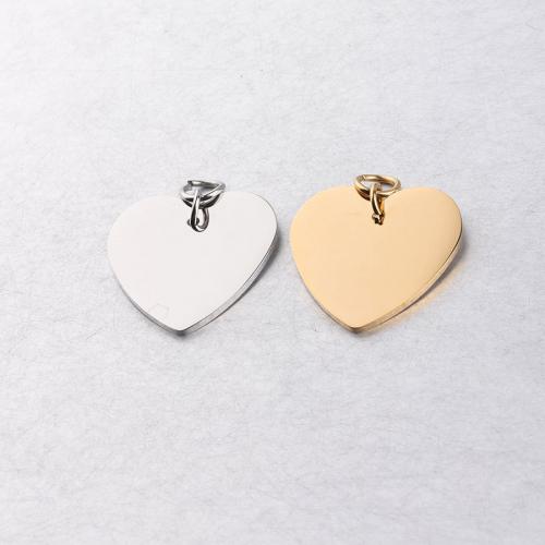 Stainless Steel Heart Pendants, 304 Stainless Steel, DIY [