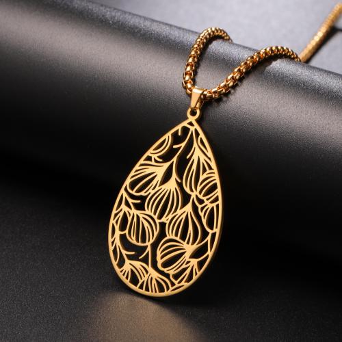 Stainless Steel Jewelry Necklace, 304 Stainless Steel, plated, fashion jewelry & for woman & hollow cm 