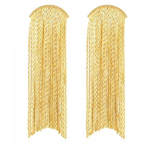 Fashion Fringe Earrings, Messing, plattiert, für Frau, keine, verkauft von Paar