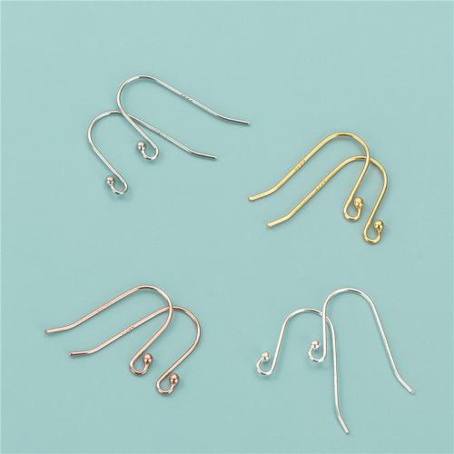 Sterling Silver Hook Earwire, 925 Sterling Silver, plated, DIY 