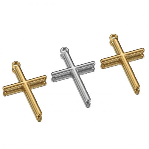 Stainless Steel Cross Pendants, 304 Stainless Steel, Vacuum Ion Plating, DIY Approx 2.5mm 