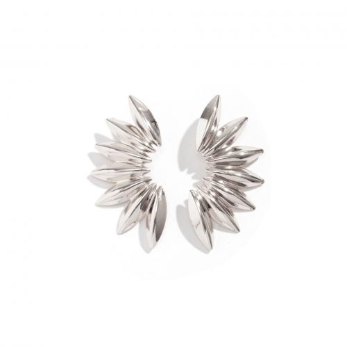 Zinc Alloy Stud Earring, plated, fashion jewelry & for woman 