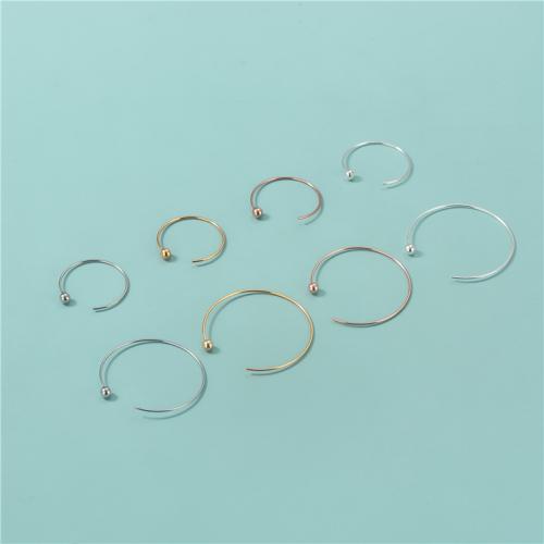 Sterling Silver Hook Earwire, 925 Sterling Silver, plated, DIY 