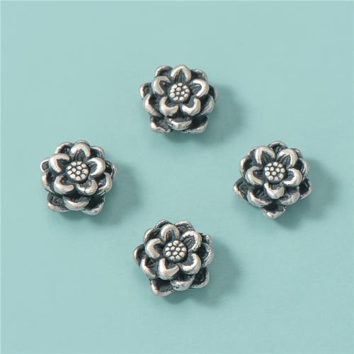 Sterling Silver Spacer Beads, 925 Sterling Silver, Lotus, vintage & DIY Approx 2mm 