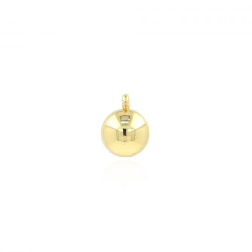 Brass Jewelry Pendants, Round, 18K gold plated, fashion jewelry & DIY 