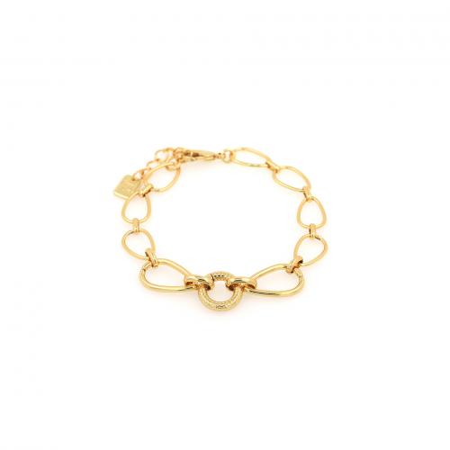 Brass Bracelets, plated, fashion jewelry & Unisex Approx 18 cm 