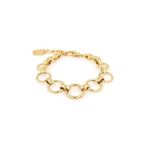 Brass Bracelets, plated, fashion jewelry & Unisex Approx 18 cm 