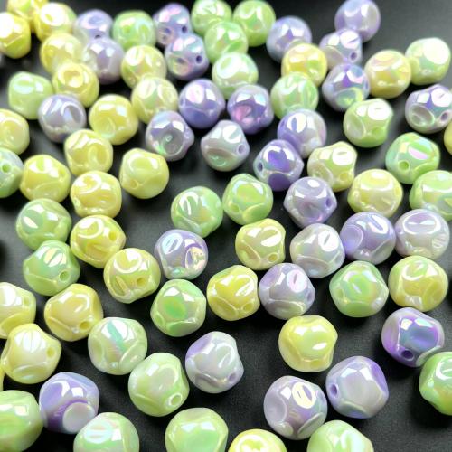 Plating Acrylic Beads, UV plating, DIY & luminated 16mm, Approx 