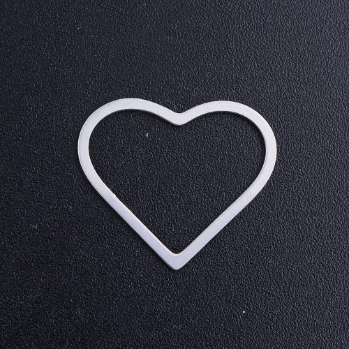 Titanium Steel Pendants, Heart, Vacuum Ion Plating, DIY & hollow Approx 