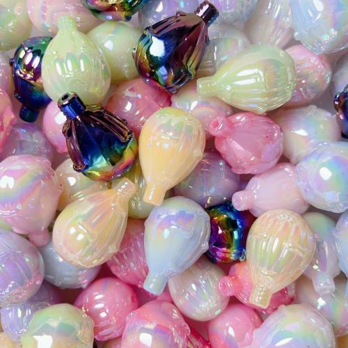 Plating Acrylic Beads, Hot Balloon, UV plating, DIY 25mm, Approx 