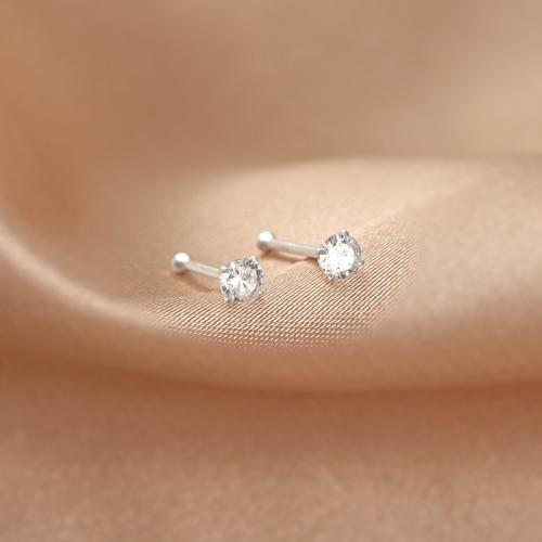 Sterling Silver Stud Earring, 925 Sterling Silver, fashion jewelry & for woman 