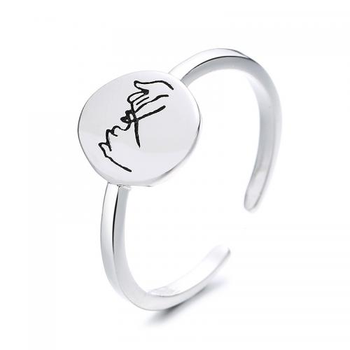 Brass Finger Ring, plated, fashion jewelry & for woman US Ring [