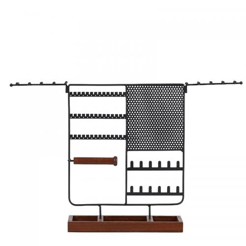 ジュエリーの展示スタンド, 鉄, とともに ウッド, 取り外し可能です & 多機能の, ブラック 売り手 パソコン