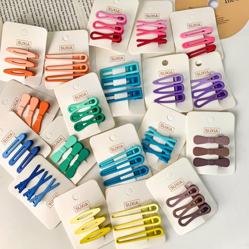 Clips de pico, aleación de zinc, hecho a mano, diferentes estilos para la opción & para mujer, más colores para la opción, 60x15mm, aproximado 3PCs/Grupo, Vendido por Grupo[