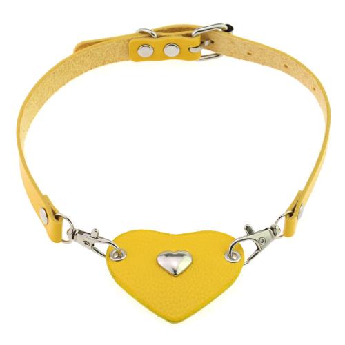 Mode Choker Halskette, PU Leder, mit Zinklegierung, plattiert, Modeschmuck & für Frau, keine, wide:1.5cm, Länge:ca. 52 cm, verkauft von PC[