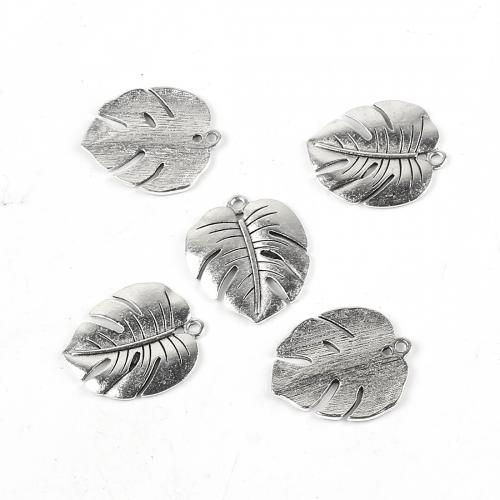 Pendentifs feuilles en alliage de zinc , plus de couleurs à choisir, protéger l'environnement, sans nickel, plomb et cadmium Environ 2mm, Vendu par PC