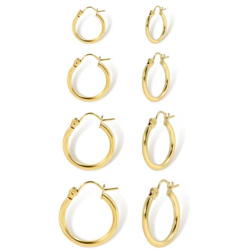 Stainless Steel Leverback Earring, 304 Stainless Steel, fashion jewelry & for woman, golden 