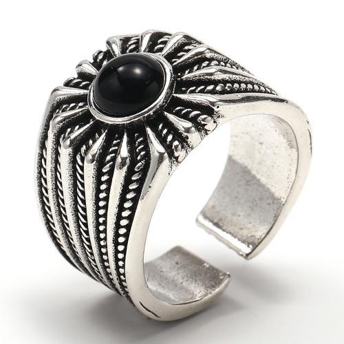 Titan Stahl Fingerring, Titanstahl, plattiert, unisex & verschiedene Größen vorhanden & Micro pave Zirkonia, originale Farbe, verkauft von PC[